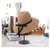 Foldable  Lady Sun Straw Hat Wide Large Brim Floppy Derby Summer Beach Cap  eb-50507414
